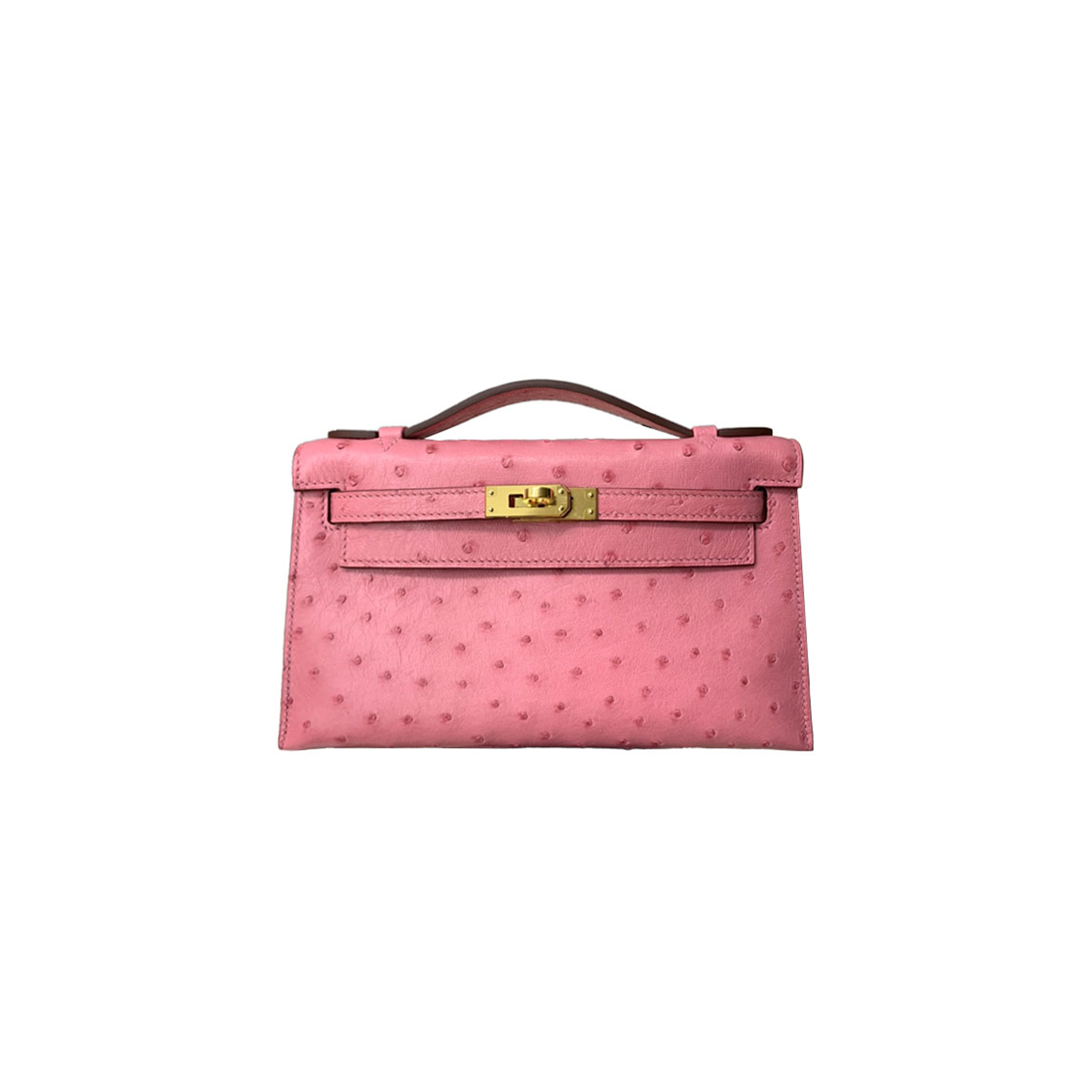 H**mes master kelly pochette milkshake powder (22*14*7cm)